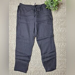Women’s  grey linen Casual Pants